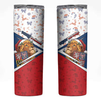Czech Republic Christmas Skinny Tumbler The Lion With Coat Of Arms - Wonder Print Shop