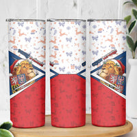 Czech Republic Christmas Skinny Tumbler The Lion With Coat Of Arms - Wonder Print Shop