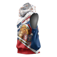 Czech Republic Christmas Sleeveless Hoodie The Lion With Coat Of Arms - Wonder Print Shop