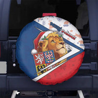 Czech Republic Christmas Spare Tire Cover The Lion With Coat Of Arms - Wonder Print Shop