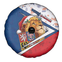 Czech Republic Christmas Spare Tire Cover The Lion With Coat Of Arms - Wonder Print Shop