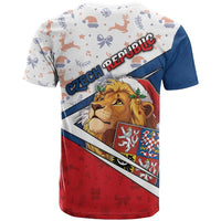 Czech Republic Christmas T Shirt The Lion With Coat Of Arms - Wonder Print Shop
