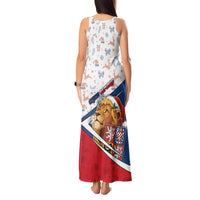 Czech Republic Christmas Tank Maxi Dress The Lion With Coat Of Arms - Wonder Print Shop