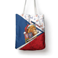 Czech Republic Christmas Tote Bag The Lion With Coat Of Arms - Wonder Print Shop
