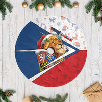 Czech Republic Christmas Tree Skirt The Lion With Coat Of Arms - Wonder Print Shop