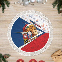 Czech Republic Christmas Tree Skirt The Lion With Coat Of Arms - Wonder Print Shop