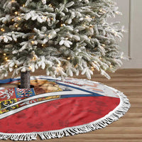 Czech Republic Christmas Tree Skirt The Lion With Coat Of Arms - Wonder Print Shop