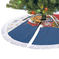 Czech Republic Christmas Tree Skirt The Lion With Coat Of Arms - Wonder Print Shop