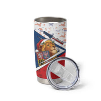 Czech Republic Christmas Tumbler Cup The Lion With Coat Of Arms - Wonder Print Shop