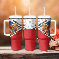 Czech Republic Christmas Tumbler With Handle The Lion With Coat Of Arms - Wonder Print Shop