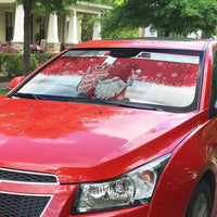 Denmark Christmas Auto Sun Shade Nisse Glaedelig Jul - Wonder Print Shop