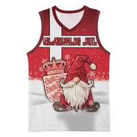 Denmark Christmas Basketball Jersey Nisse Glaedelig Jul - Wonder Print Shop