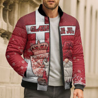 Denmark Christmas Bomber Puffer Jacket Nisse Glaedelig Jul - Wonder Print Shop