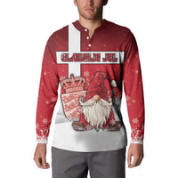 Denmark Christmas Button Sweatshirt Nisse Glaedelig Jul - Wonder Print Shop