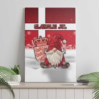 Denmark Christmas Canvas Wall Art Nisse Glaedelig Jul - Wonder Print Shop