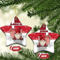 Denmark Christmas Ceramic Ornament Nisse Glaedelig Jul - Wonder Print Shop