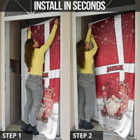 Denmark Christmas Door Cover Nisse Glaedelig Jul - Wonder Print Shop