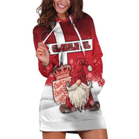 Denmark Christmas Hoodie Dress Nisse Glaedelig Jul - Wonder Print Shop