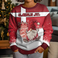 Denmark Christmas Kid Ugly Christmas Sweater Nisse Glaedelig Jul - Wonder Print Shop