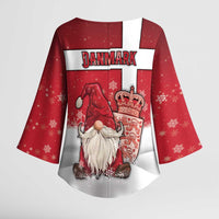 Denmark Christmas Kimono Sleeve Blouse Nisse Glaedelig Jul - Wonder Print Shop