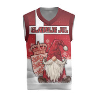 Denmark Christmas Knitted V-Neck Vest Nisse Glaedelig Jul - Wonder Print Shop