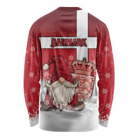 Denmark Christmas Long Sleeve Shirt Nisse Glaedelig Jul - Wonder Print Shop