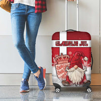 Denmark Christmas Luggage Cover Nisse Glaedelig Jul - Wonder Print Shop