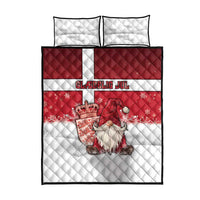 Denmark Christmas Quilt Bed Set Nisse Glaedelig Jul - Wonder Print Shop