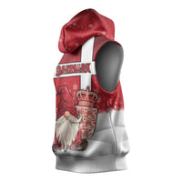 Denmark Christmas Sleeveless Hoodie Nisse Glaedelig Jul - Wonder Print Shop