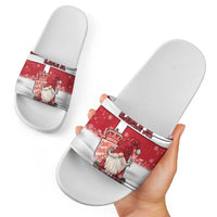 Denmark Christmas Slide Sandals Nisse Glaedelig Jul - Wonder Print Shop