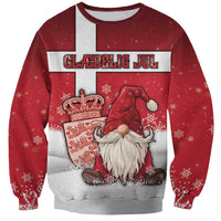 Denmark Christmas Sweatshirt Nisse Glaedelig Jul - Wonder Print Shop