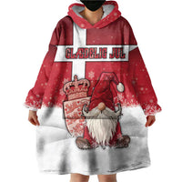 Denmark Christmas Wearable Blanket Hoodie Nisse Glaedelig Jul - Wonder Print Shop