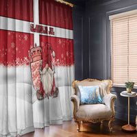 Denmark Christmas Window Curtain Nisse Glaedelig Jul - Wonder Print Shop
