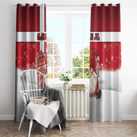 Denmark Christmas Window Curtain Nisse Glaedelig Jul - Wonder Print Shop