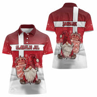 Denmark Christmas Women Polo Shirt Nisse Glaedelig Jul - Wonder Print Shop