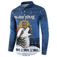 Personalized Estonia Christmas Button Sweatshirt Haid Joule - Wonder Print Shop