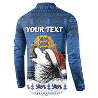 Personalized Estonia Christmas Button Sweatshirt Haid Joule - Wonder Print Shop