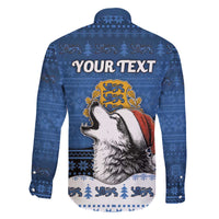 Personalized Estonia Christmas Family Matching Off The Shoulder Long Sleeve Dress and Hawaiian Shirt Haid Joule - Wonder Print Shop