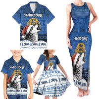 Personalized Estonia Christmas Family Matching Tank Maxi Dress and Hawaiian Shirt Haid Joule - Wonder Print Shop