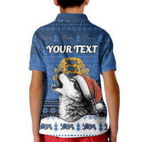 Personalized Estonia Christmas Kid Polo Shirt Haid Joule - Wonder Print Shop