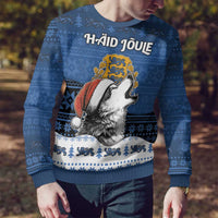 Personalized Estonia Christmas Ugly Christmas Sweater Haid Joule - Wonder Print Shop