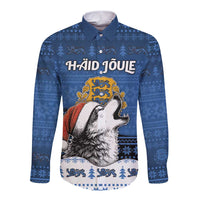 Personalized Estonia Christmas Long Sleeve Button Shirt Haid Joule - Wonder Print Shop