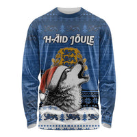 Personalized Estonia Christmas Long Sleeve Shirt Haid Joule - Wonder Print Shop