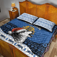 Estonia Christmas Quilt Bed Set Haid Joule - Wonder Print Shop