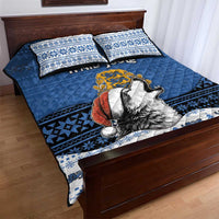 Estonia Christmas Quilt Bed Set Haid Joule - Wonder Print Shop