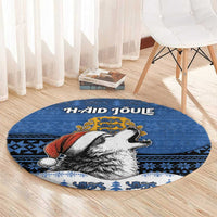 Estonia Christmas Round Carpet Haid Joule - Wonder Print Shop