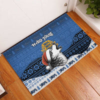 Estonia Christmas Rubber Doormat Haid Joule - Wonder Print Shop