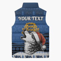 Personalized Estonia Christmas Sleeveless Puffer Jacket Haid Joule - Wonder Print Shop