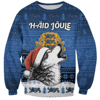 Personalized Estonia Christmas Sweatshirt Haid Joule - Wonder Print Shop