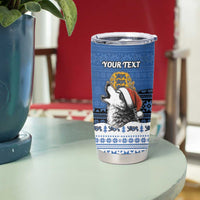 Personalized Estonia Christmas Tumbler Cup Haid Joule - Wonder Print Shop